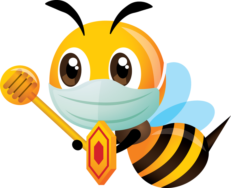 Bee with Face Mask